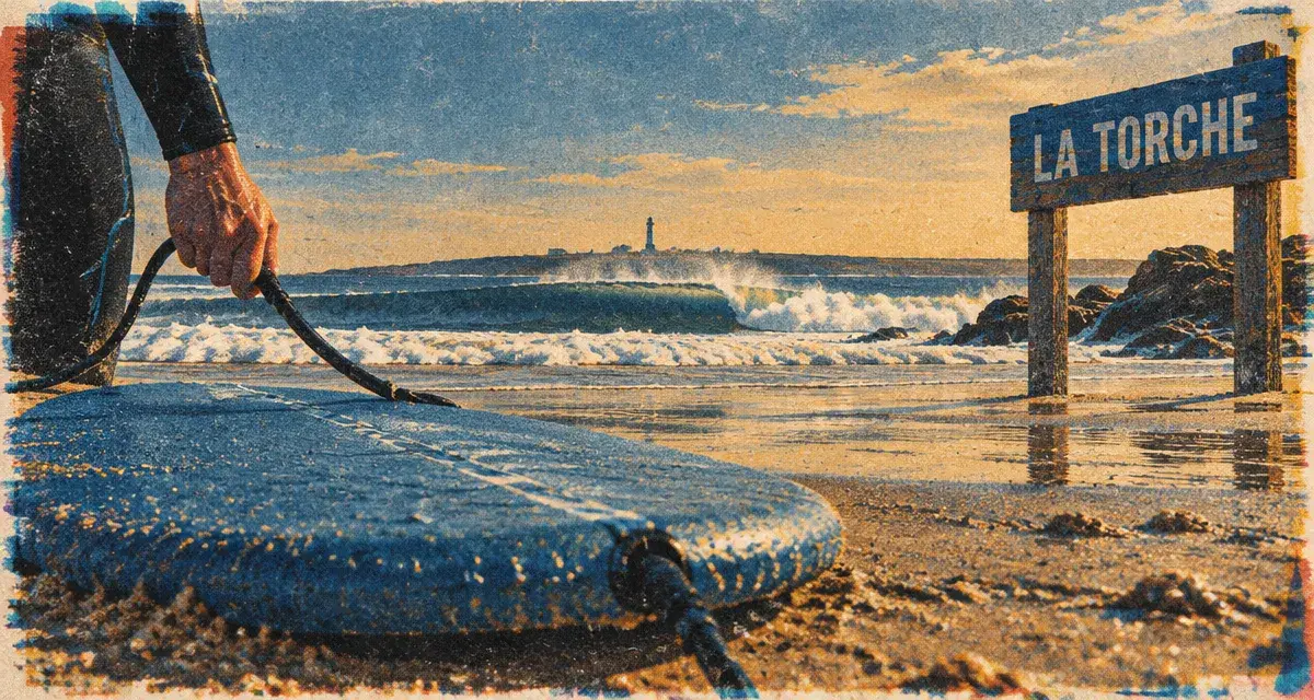 Spot surf bretagne à La Torche, surf et vague en formation